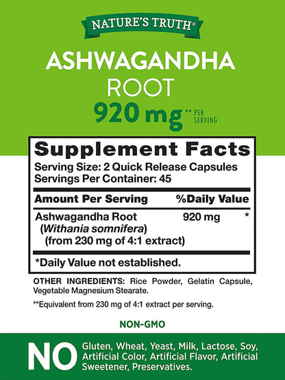 Nature's Truth-Ashwagandha Root