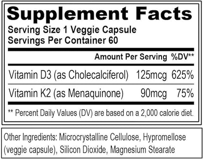 EVL-Vitamin D3+K2