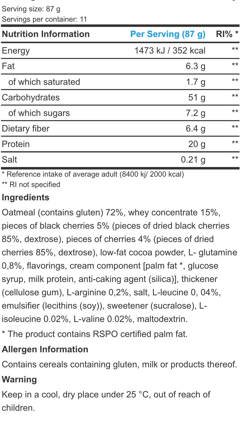 BioTech USA Protein Oatmeal