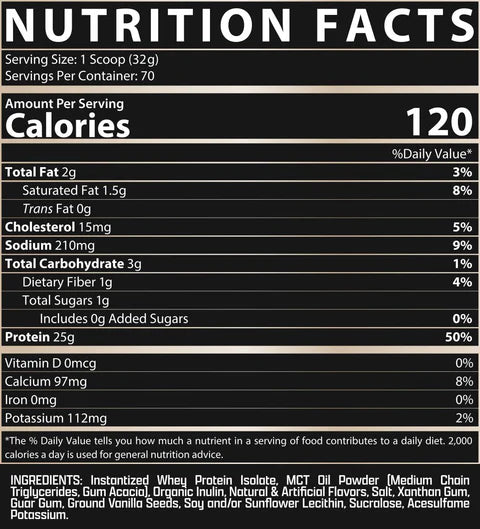 IsoFit 100% Whey Protein Isolate