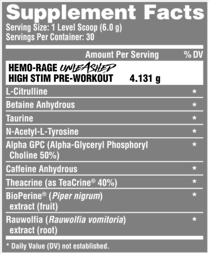 HEMO-RAGE Pre-Workout